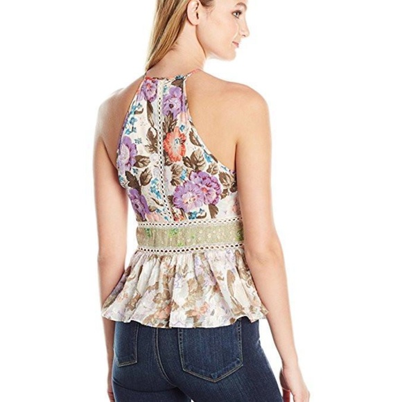 Rebecca Taylor Women's SL Print Mix Tank - Picture 2 of 3